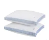 Tommy Bahama Down Alternative Pillow - Soft, Hypoallergenic Bed Pillow with Blue and White Edges for Comfortable Sleep