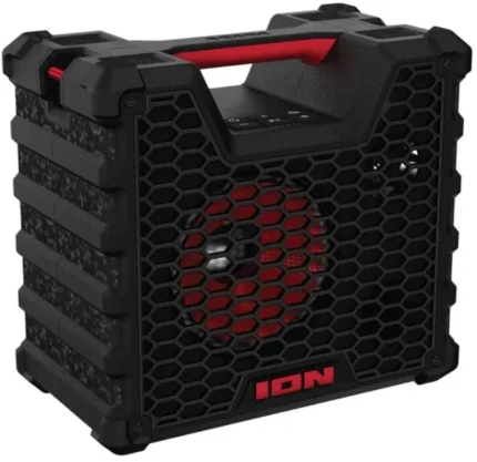 ION Audio Tailgater Tough 65W All Weather Speaker with Bluetooth and weather-resistant features for outdoor entertainment.