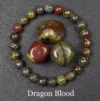 A stylish bloodstone bead bracelet designed to boost energy, promote calmness, attract good luck, and enhance emotional balance, suitable for both men and women.