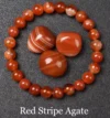 A stylish bloodstone bead bracelet designed to boost energy, promote calmness, attract good luck, and enhance emotional balance, suitable for both men and women.