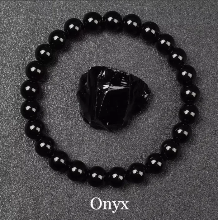 A stylish bloodstone bead bracelet designed to boost energy, promote calmness, attract good luck, and enhance emotional balance, suitable for both men and women.