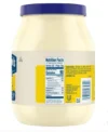 Jar of Hellmann’s Real Mayonnaise, 64 oz, rich and creamy condiment for versatile meals."